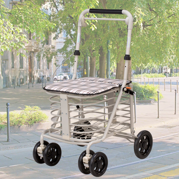 歩行車 マリン商事 シルバーカー マリン商事 歩行車 Se-40044 1台 直送品 - アスクル